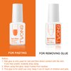 Super Strong Nail Glue Gel and Quickly Nail Glue Remover Kit Press on Nail,Quick Remove Gel Nail Polish, Professional Gel Nail Remover Remove Gel Polish In 2-3 Minutes Safely，No Damage to Nails