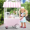 Lori – Mini Doll & Ice Cream Cart – Clothes & Ice Cream Accessories for 6-inch Dolls – Ice Cream Scoops, Cones, Soft Serve, Popsicles – Toys for Kids – 3 Years + – Evelina's Ice Cream Cart