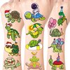 52 PCS Turtle Temporary Tattoos for Party Supplies, Cute Sea Turtle Tattoo Stickers for Birthday Parties, Christmas Tattoos Party Favor, Waterproof Tattoos. (Green(52PCS))