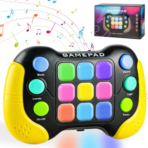 Wdebay Electric Fidget Push It Toys Light Up Kids Games|Bop Outdoor Toys for Ages 8-13 Year Old Girls and Boys Birthday Gifts|Handheld Sensory Toys for Kids with Autism