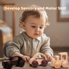 3PCS Wooden Baby Toys,Baby Grasping Toys Push Car Toys Montessori Toys Wooden Toy Vehicles,#3