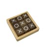 WOWME Tic Tac Toe Board Game Noughts Crosses Games Coffee Table Decor for All Ages Size 4 by 4 Inch