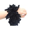 AUEAR, 2 Pack Scrunchie Headwear Hair Tie Ring Plain Big Hairband (Black)