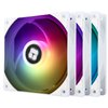 Thermalright TL-C12CW-S X3 CPU Fan 120mm White ARGB Case Cooler, 4pin PWM Silent Computer Cooling Fan with S-FDB Bearing Included, up to 1550RPM（3 Quantities）