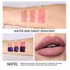 Pakivs 3 Pcs Peel Off Lip Stain Lip Tint Set,Long-Lasting Peel Off Matte Lip Gloss,Matte Liquid Lipstick Nude Lip Gloss Waterproof Lip Stain Non-stick Cup Peel Off Lipstick Lip Makeup for Women