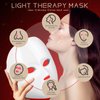 Betgod Led Red Light Therapy for Face, 7 Color Facial Mask Blue Red for Face Facial Skin Care(White)