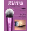 Real Techniques Cruelty Free Enhanced Eye Set, Eyeshadow and Brow Brushes, Purple, 6 Piece Makeup Brush Kit