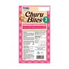 INABA Churu Bites for Cats, Soft & Chewy Cat Treats with Creamy Churu Filling, Vitamin E and Green Tea Extract, 0.35 Ounces Each Tube, 18 Tubes Total (3 per Pack), Tuna with Salmon Recipe