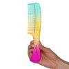 Allegro Comb 1004 Wide Tooth Detangling Hair Combs For Women, Stylists & Curly Hair Teasing Comb Mens Comb 1 Piece. (Flora's Festive)