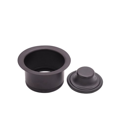 Westbrass R2082-12 3-1/2" Extra-Deep Collar Kitchen Sink Waste Disposal Flange & Stopper, Oil Rubbed Bronze
