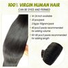 Yaki Tape in Hair Extensions Human Hair,Natural Black Hair Extensions Real Human Hair Yaki Straight Tape ins for Black Women,Invisible 20 Pcs Tape in Hair Extensions 14Inch 50G Double Sided Tape Hair