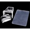 yueton Clear Jelly Soft Silicone Rectangular Nail Art Stamping Stamper with Scraper Image Plate Manicure Tools DIY Polish Kit