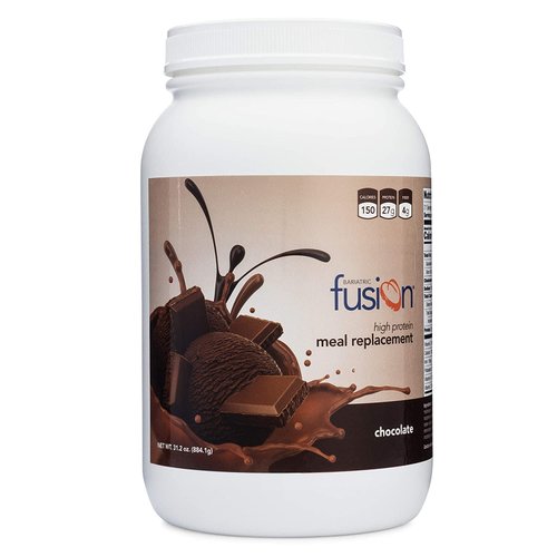 Bariatric Fusion Chocolate High Protein Meal Replacement Shake | 27g Whey Isolate Bariatric Protein Powder | Lactose Free Whey Protein Powder | Gluten and Sugar Free | 21 Servings