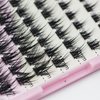DIY 120Pcs Cluster Lashes C Curl Natural Look Mixed Size False Eyelashes Volume Eyelash Extension Dramatic Eyelash Makeup Tools (10/12/14/16mm)