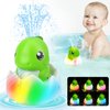 Gigilli Baby Bath Toys, Valentines Gifts Dinosaur Baby Toys, Light Up Bath Toys Sprinkler, Bathtub Toys for Kids Ages 1-3 Toddlers Baby 6-12 12-18 Months, Valentines Baby Birthday 1 2 3 Gifts