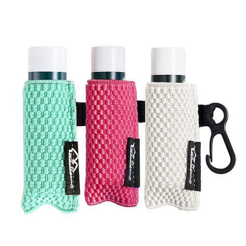 WKieason Lip Balm Sleeves Holder Keychain 3pcs Clip on Chapstick Keychain Holder Pouch Tight-Knit Elastic Lipstick Key Chain Holder