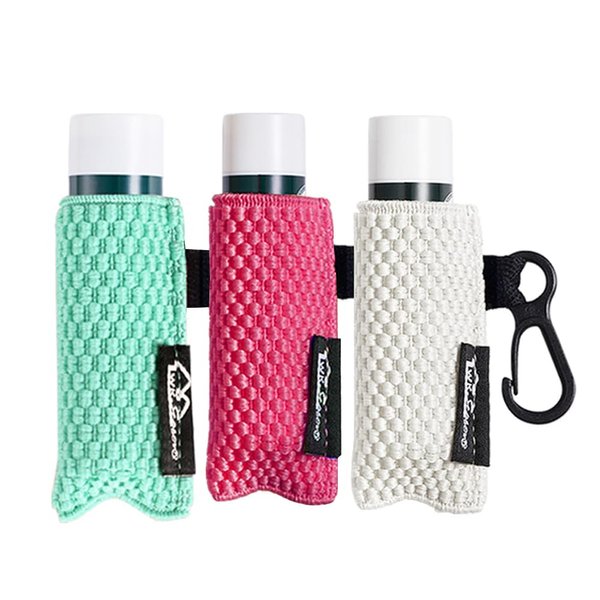 WKieason Lip Balm Sleeves Holder Keychain 3pcs Clip on Chapstick Keychain Holder Pouch Tight-Knit Elastic Lipstick Key Chain Holder