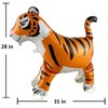 Tiger Walking on Wheels Animal Balloons Pet Balloons Farm Animal Balloon Children Toys,Jungle Safari Animal Theme Kids Baby Gift Birthday Party Supplies Decorations (Tiger on Wheels)