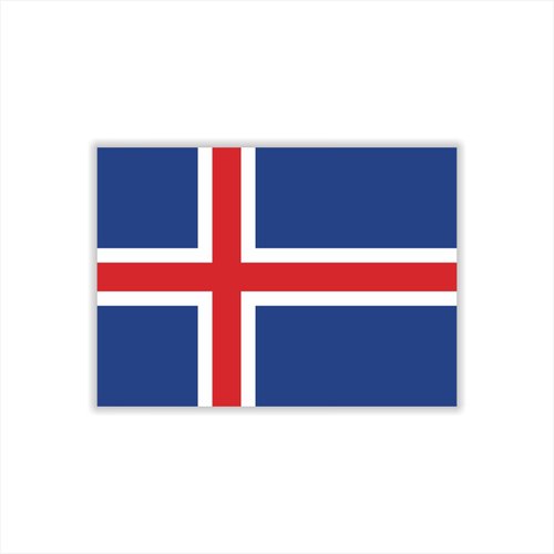 Womaha 30 Sheets Iceland Flag Temporary Tattoos Fans Face Tattoo Stickers for Adults Kids Group Activity Props