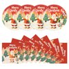 40PCS Merry Christmas Paper Plates and Napkins, Christmas Theme Tableware Set Includes 9Inch Paper Plates and Napkins Disposable Decoration Supplies for Kids Christmas Birthday Party, Serve 20