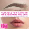 QUEEJOY Brow Mapping Pen, 3 Colors Eyebrow Lip Positioning Pen, Brow Gel Pen for Brow Mapping, Microblading Eyebrow Marker Pen, Eyebrow Permanent Makeup Position Mapping Mark Tools