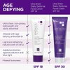 Andalou Naturals Age Defying Face Sunscreen, SPF 30 Zinc Oxide Mineral Sunscreen, Ultra Sheer Daily Defense Face Lotion, Helps Hydrate Skin, Gentle & Lightweight - 2.7 Fl. Oz.