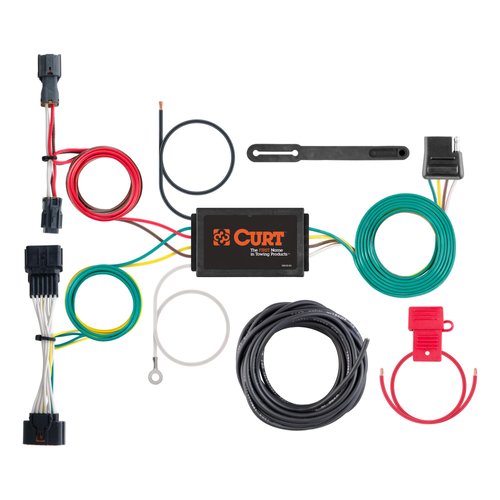CURT 56321 Vehicle-Side Custom 4-Pin Trailer Wiring Harness, Fits Select Kia Sportage , Black