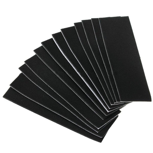 ZEZEFUFU 12* Fingerboard Deck Uncut Sandpaper Grip Tape Stickers Self-Adhesive Stickers 4.33''X1.38''