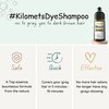 Kilomets BLACK Hair Dye Shampoo 400ml- 100% Grey Coverage in Minutes- Ammonia Free Hair Color Shampoo Cover Gray Silver Hair- Instant Darkening Coloring At Home- Gift for Mom Dad