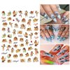 9 Sheets Angel Nail Stickers 3D Self-Adhesive Cupid Nail Art Stickers Eros Flowers Heart Nail Art Supplies Design Valentine's Day Nail Decals for Women Girls Acrylic Nails Manicure Decorations