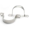 Suiwotin 10PCS M50 (2 Inch) Conduit Clamps, Stainless Steel Two Hole Strap U Bracket Rigid Pipe Strip, Cable Clamp Hanger with 2 Holes Fit for 2 inch Pipes OD