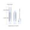 Lip Gloss Tubes with Wand Empty, 10 Pack 5ml Transparent Lip Gloss Containers, Clear Crystal Lip Gloss Tubes with Rubber Stoppers for DIY Lip Gloss