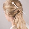 FRDTLUTHW 7.3Inch Long Hair Sticks Acetate Hair Pin for Women Thick Long Hair Creamy-white(pack of 1)