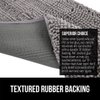 Gorilla Grip Soak Stopper Washable Chenille Dog Doormat, Muddy Paws, Dogs Bed Mats, Rubber Backing, Absorbent Quick Dry Microfiber, Inside Front Door Mat, 24x17, Grey