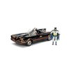 Jada Toys Build N'collect 1966 Classic TV Series Batmobile w/Batman & RobinFigure 1/24 Diecast Model Kit, Black