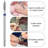 Vnjaoi Cuticle Nail Drill Bit, Nail Drill Bits Professional Diamond Bits for Nails Nail Buffer Bit Nail Trimer, Under Nail Cleaner Cuticle Remover Nail Prepare, Nail Supplies for Nail Techs (Medium)