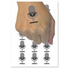 Podcast Broadcast Microphone Temporary Tattoo Water Resistant Fake Body Art Set Collection - 15 2" Tattoos (1 Sheet)