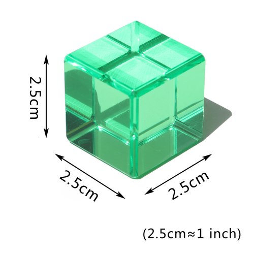 KOAICS Rainbow Crystal Acrylic Cubes Children Learning Color Light Shadow Toy, Stacking Gem Blocks Sensory Building Blocks for Kids(32PCS)…