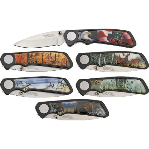 American Hunter Wildlife 6 Pc Pocket Knife Set