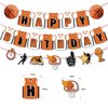 Basketball Party Decorations, 40 Pcs Basketball Birthday Party Supplies Including Basketball Happy Birthday Banner, Basketball Balloons, Cake Toppers Birthday Decorations for Boys Girls Kids Men
