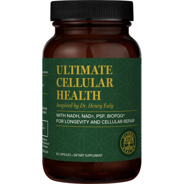 Global Healing Center - Ultimate Cellular Health - NAD Supplement for Women & Men, Cellular Repair, Includes Resveratrol for Anti-Aging, Supports NAD Plus, Alternative to Nicotinamide Riboside