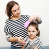 Hair Brush, 4pcs Hair Brushes for Women Men, Brush for Curly Hair Baby Mens Mini Toddler Hair Brush Purple