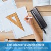 WORKLION Adjustable 6-Hole Punch with Positioning Mark, Daily Paper Puncher for A5 Size Six Ring Binder Planners - Refill Pages