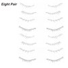 Lower Lashes False Eyelashes Tattoo Stickers Disposable Natural Look Lash Extension Waterproof Fake Eyelashes Tattoo Stickers （16 Pairs）
