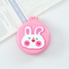 Pink Rabbits Travel Hair Brush Pocket Comb with Mini Mirror Portable Compact Folding Hair Brushes Round Mini Compact Massage Comb for Girls and Women, Styling Tools and Appliances, Hair Combs (2H965)