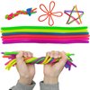 84Pcs Colorful Fidget Noodles Toys Squeeze Release Anxiety for Kids and Adult as Party Bag Fillers Party Favors Birthday Gifts for Kids and Classroom Rewards