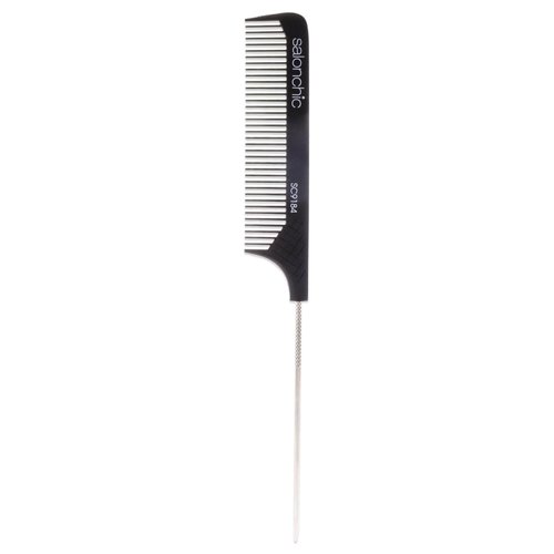 SalonChic Pin Tail Carbon Comb High Heat Resistant 9 - Coarse Teeth Comb Unisex 1 Pc