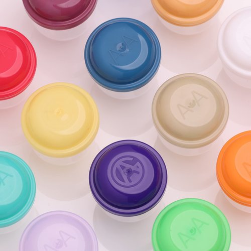 Vending Machine Capsules - 1.1 Inch Tiny Frosty Clear-Colored Acorn Capsules - 500 Pcs Empty Toy Capsules - 8 Colors Plastic Capsules for Toys - 28 mm Prize Machine Capsules - Small Colored Containers