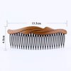 8Pcs Plastic Wood Grain Hollow Hair Side Combs Retro Hair Comb Pin Clips Headdress with Teeth for Lady Women Girls Hair Styling Accessories[comb size (L*W): 13.5x4.8cm/5.3x1.78inch ]