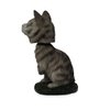 Animal Den Tabby Cat Bobblehead Figure Statue Gift for Car Dashboard Silver